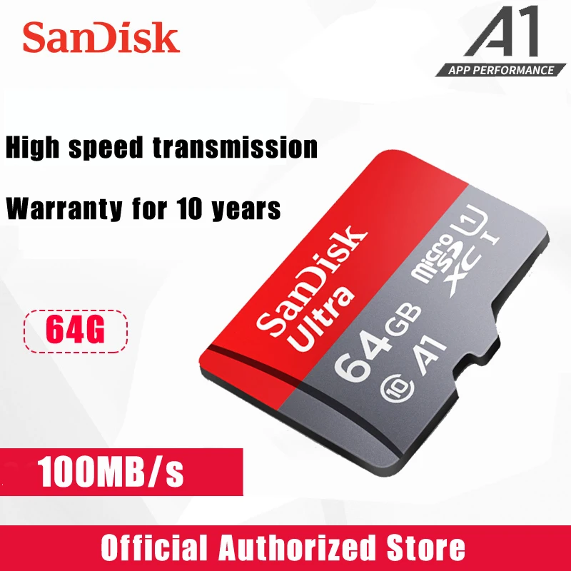 Sandisk micro sd карта 16 ГБ 32 ГБ 64 Гб 256 ГБ картао де Мемория карта TF 128g 200 ГБ класс 10 карта памяти для samrtphone и PC