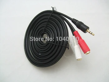 

3.5mm to Double lotus mother 3.5mm Double RCA lotus mother Stereo audio line extension cord 2M 6.4ft