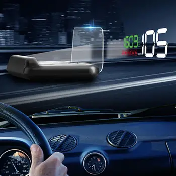 

Adeeing C500 HUD Head Up Display Car Speedometer Digital Horizontal Reflective Projector Alarm System Universal Auto