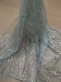 

Pretty glued Glitter Fabric shinning glitter for Party or wedding Dress Sat-1.88888-6 french net fabric