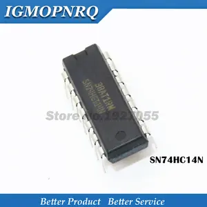 10pcs//lot SN74HC14N 74HC14 SN74HC14 DIP-14 Inverters Hex Schmitt-Trigger