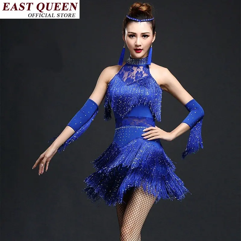 Latin dance dress clothes ballroom dancing dresses cha cha samba tassel