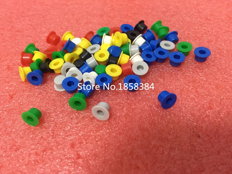 

10PCS/LOT A101 Plastic Switch Button Caps Push Key Caps Multicolor Size 4.5mm*7.4mm Hat Shape ( for 6*6 Round Tact Switch)