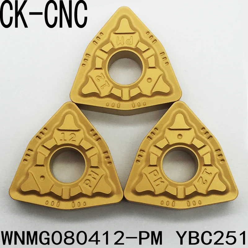 

10pcs WNMG080412-PM YBC251 WNMG433-PM YBC251 cnc cutting tool Suitable for Stainless Steel Turning Inserts blade made in china