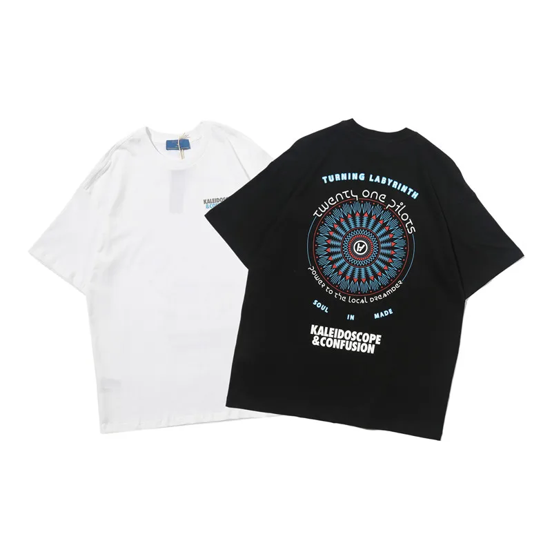 

OVDY KALEIDOSCOPE TEE men women t-shirt kanye west summer print harajuku cotton streetwear hip hop streetwear brand t shirt tops