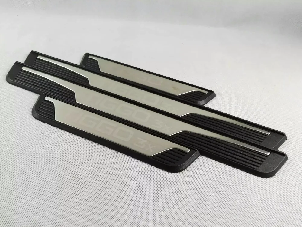 Для стайлинга автомобилей Chery Tiggo 3x аксессуары стальная Накладка на порог накладки на педаль двери защита автомобиля наклейка 4 шт