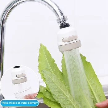 

Hot Home Kitchen Faucet Accessories Rotatable Bathroom Water Saver 3 Modes Water Tap Filter Faucet Extender Extenders Booster