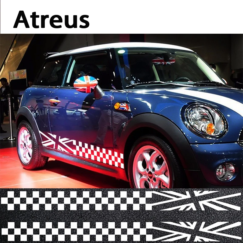 2 шт. наклейки на дверь автомобиля для Bmw Mini Cooper R56 R50 R53 F56 F55 R60 R57|Наклейки