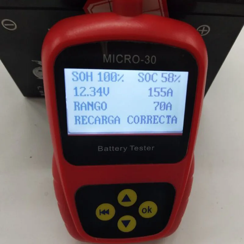Тестер анализатора батареи LANCOL для измерения напряжения мотоцикла|battery analyzer