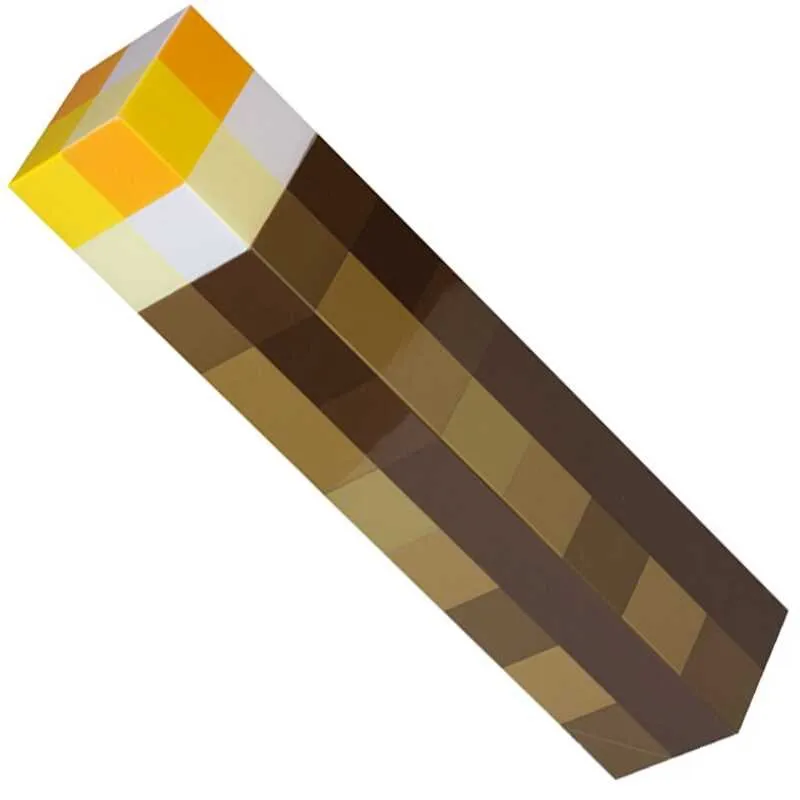 

High Quality ABS Plastic Minecraft Torch Tocha Miner's Lamp Light Create Your Own World
