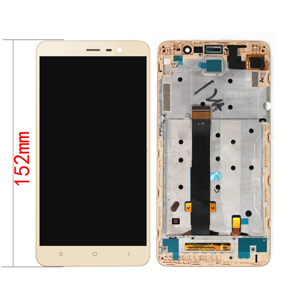 ЖК дисплей с дигитайзером и рамкой для Xiaomi Redmi Note 3 Pro Prime 152 полный сенсорный экран