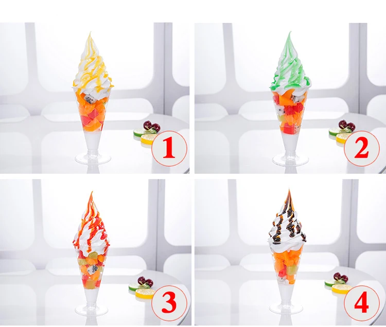 Имитационная модель мороженого, искусственные фрукты, модель мороженого, образец модели поддельного мороженого, реквизит для украшения