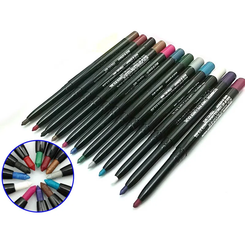 

Mixed Colors Make Up Eyeliner Pencil Eyeshadow Eyebrow Beauty Pen Kit Waterproof Cosmetics Eyes Makeup 12 Pcs/Set For Eye Lip
