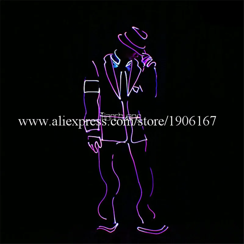 Programmable led dance costumes MJ full color light jacket robot dj stage show wears colorful party bar performance MJ2