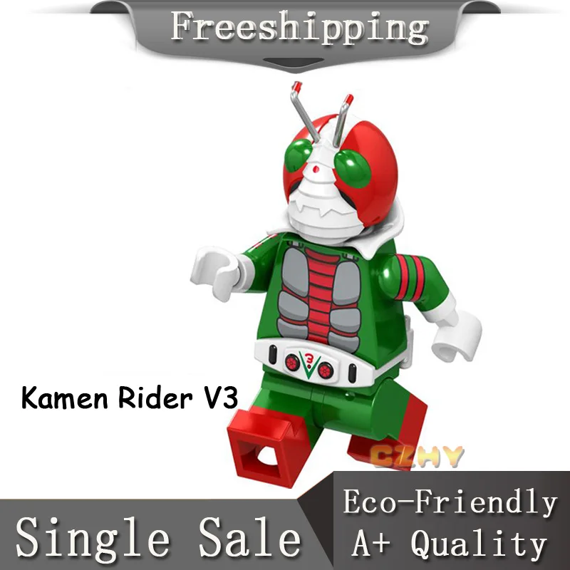 

Pop Kamen Rider V3 Building Blocks Masker Rider X Baltan-seijin Figures Riderman Altman Bricks Toys for Children XL042