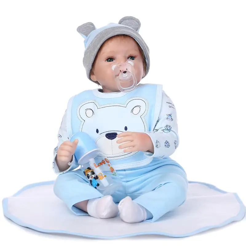 Aliexpress.com : Buy 22 inch 55cm silicone reborn baby boy ...