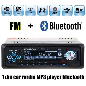 

new arrival Bluetooth Car Audio Mp3 Player Radio AUXIN MP3 FM USB 1 Din remote control 12V stereo SD handsfree