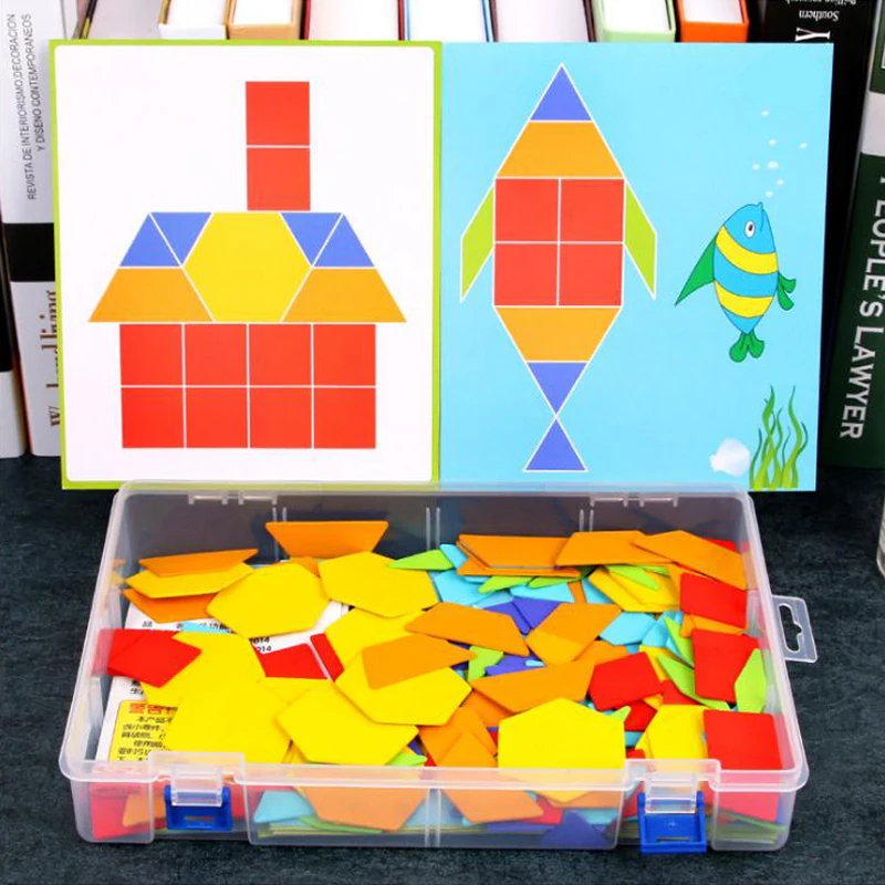 DOLLRYGA DIY Wooden Blocks Toys 170pcs Wooden Rainbow Educational Toys For Children Constructor Learning Tools New Baby Toys  