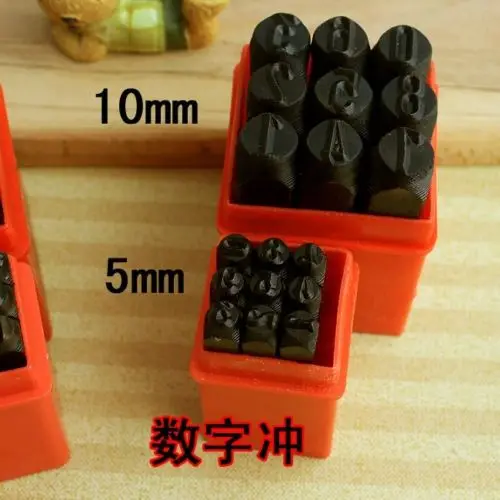 

9pcs*Leather Printing Figure Molds Number Stamping Punch Handcraft tool Art DIY