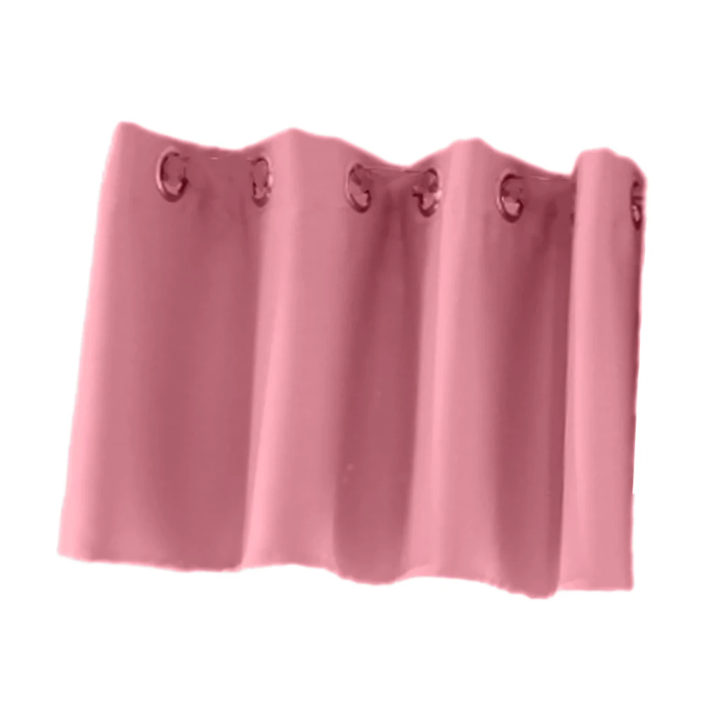 Blackout Ring Top Half Curtain Window Tiers Valance Sheer Voile Curtain Door Panels for Cafe Kitchen Decor Home Room Ornament