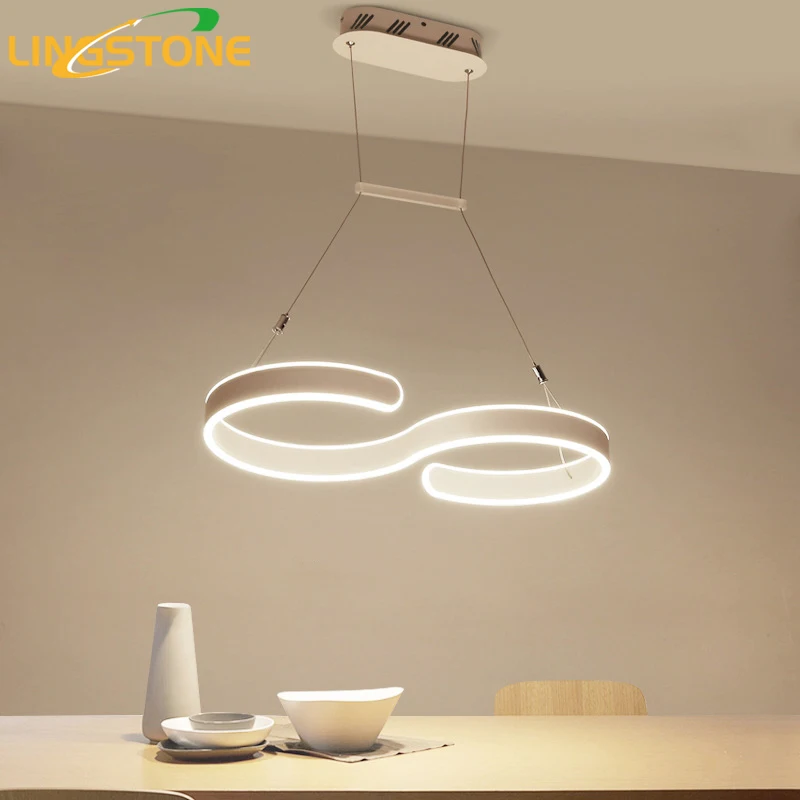 

Modern Chandelier Lighting Led Lamp Hanglamp Ceiling Aluminum Light Fixture Hanging Living Room Kitchen Dining Room Restaurant