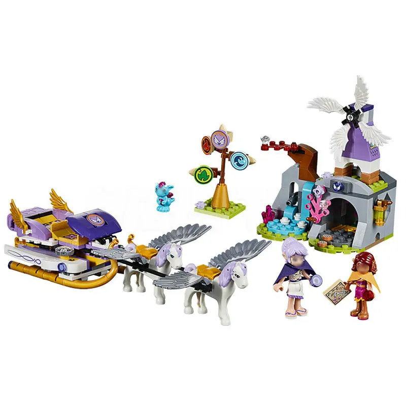 

318pcs Friends Series Aira's Pegasus Sleigh Model Building Blocks Compatible With Legoings Children Toys Bricks Children House