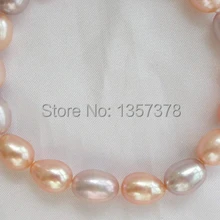 Shitou 00469 супер классический 12 мм барокко розовый лаванда пресноводных культивированный жемчуг браслет