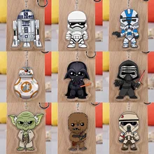 Hot Star Wars R2D2 Acrylic Twoside Print Keychain Darth Vader BB-8 Chewbacca Cartoon Figures Keyrings Portachiavi Children Toys Hot Star Wars R2D2 Acrylic Twoside Print Keychain Darth Vader BB-8 Chewbacca Cartoon Figures Keyrings Portachiavi Children Toys
