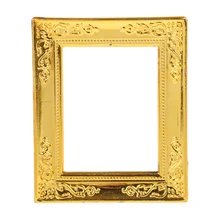 

Miniature Gold Rahmen Photo Frame 1:12 Dollhouse Wall Decorative Ornaments