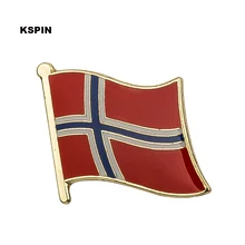 Норвежский флаг булавка лацкан значок брошь значки 1 шт. KS-0144
