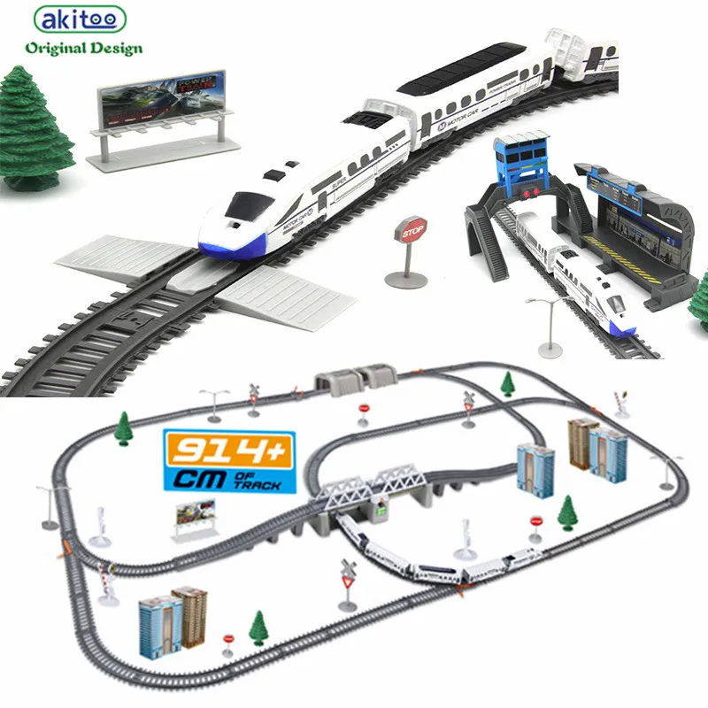  akitoo 1020 Simulation of high-speed rail motor vehicle rail car electric train harmony bullet trai