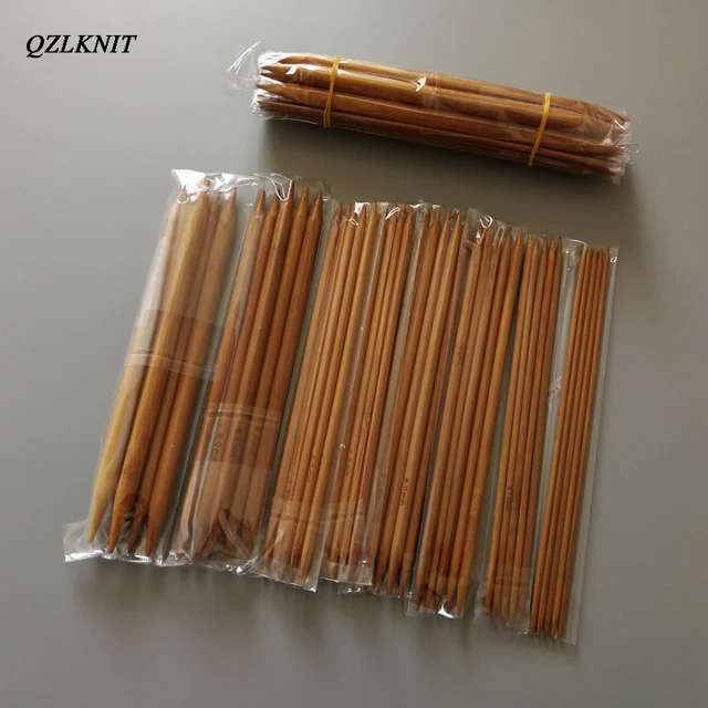 Qzlknit 15 Sizes 20cm Double Pointed Carbonized Bamboo Knitting Needles Sweater Knitting Gloves And Socks Smooth Craft Needle Qzlknit 15 Sizes 20cm Double Pointed Carbonized Bamboo Knitting Needles Sweater Knitting Gloves And Socks Smooth Craft Needle