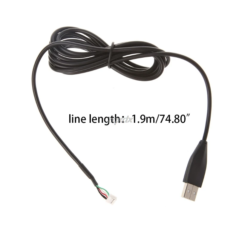

Durable USB Mouse Cable For MX518/510/310 G1 G400 Profession Mouse Line Z09 Drop ship