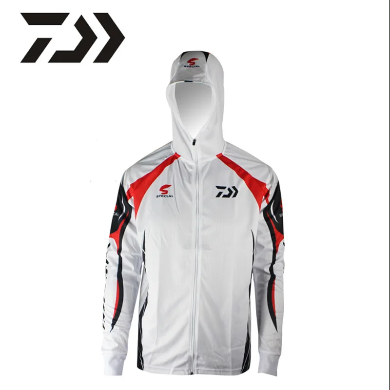 Summer Outdoor Sports Camping Fishing Clothes Male Quick-drying Breathable UV Sun Protection Clothing Hooded Long-sleeved Shirt