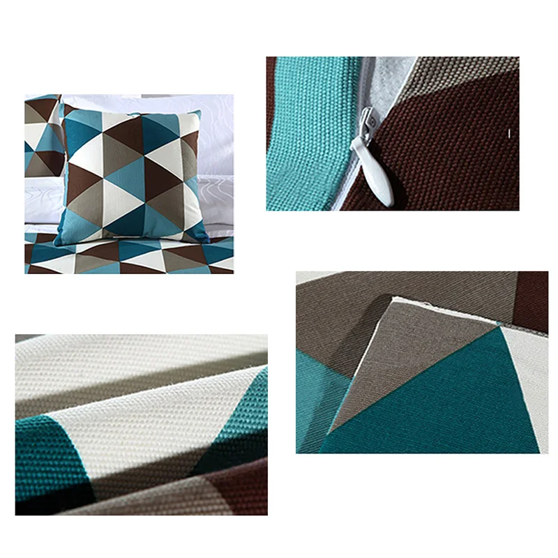 Bed RunnerBed ScarfBed Tail Towel For Home Hotel Bedroom Bedding Decor Blue White (7)