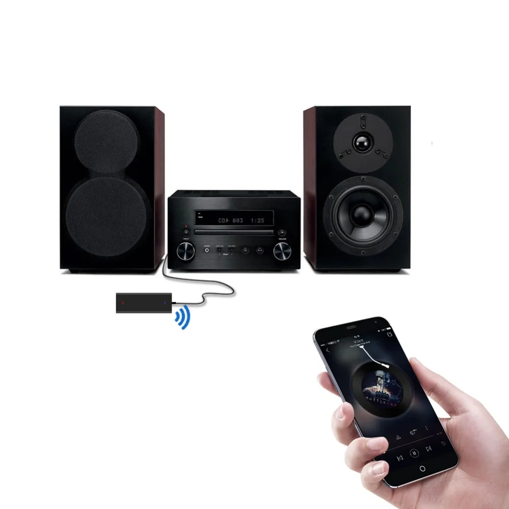 SOONHUA мини беспроводной Bluetooth приемник 3,5 мм Aux 130 mW Аудио выход Высокая скоростной приемник адаптер HIFI усилитель для наушников