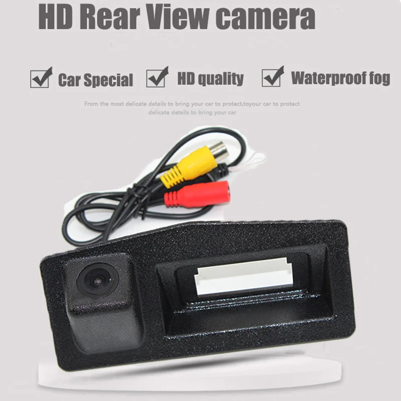 LiandLee Car Trunk Handle Rear View Reversing Parking Camera For Cadillac ATS 2013~2018 (4)