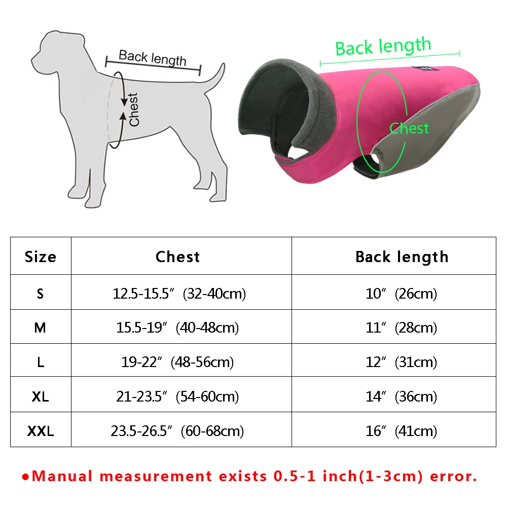 Теплая одежда для собак, зимняя одежда для собак, водонепроницаемая куртка для питомца, для маленьких, средних, больших собак, щенков, чихуахуа, жилет, наряд