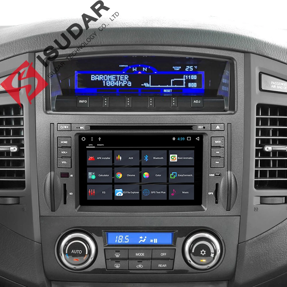 Isudar Автомобильный мультимедийный плеер 2 din для автомобиля DVD android 7.1.1 7 дюймов