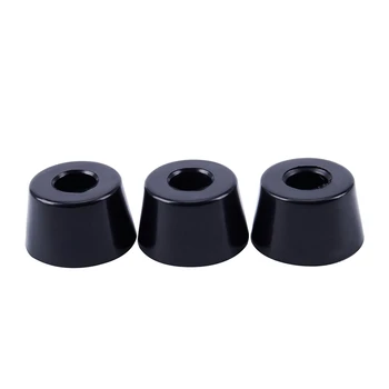 

3 x Metal Rubber Furniture Table Chair Leg Tips End Caps Foot Pads 32x24x18mm