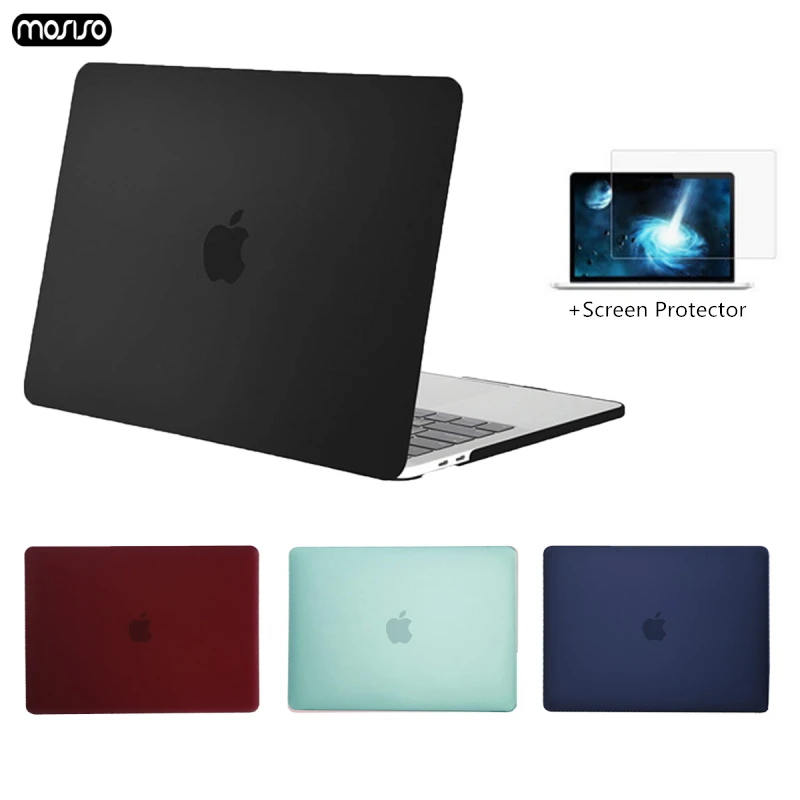 

Crystal\Matte Protective Cover Case for Macbook Air Pro Retina 11 12 13 Laptop Bag for mac book 13.3 inch with Touch Bar Shell