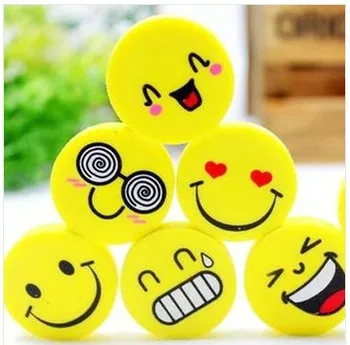 

Kawaii erasers School supplies office supplies stationery cute Smiling face eraser