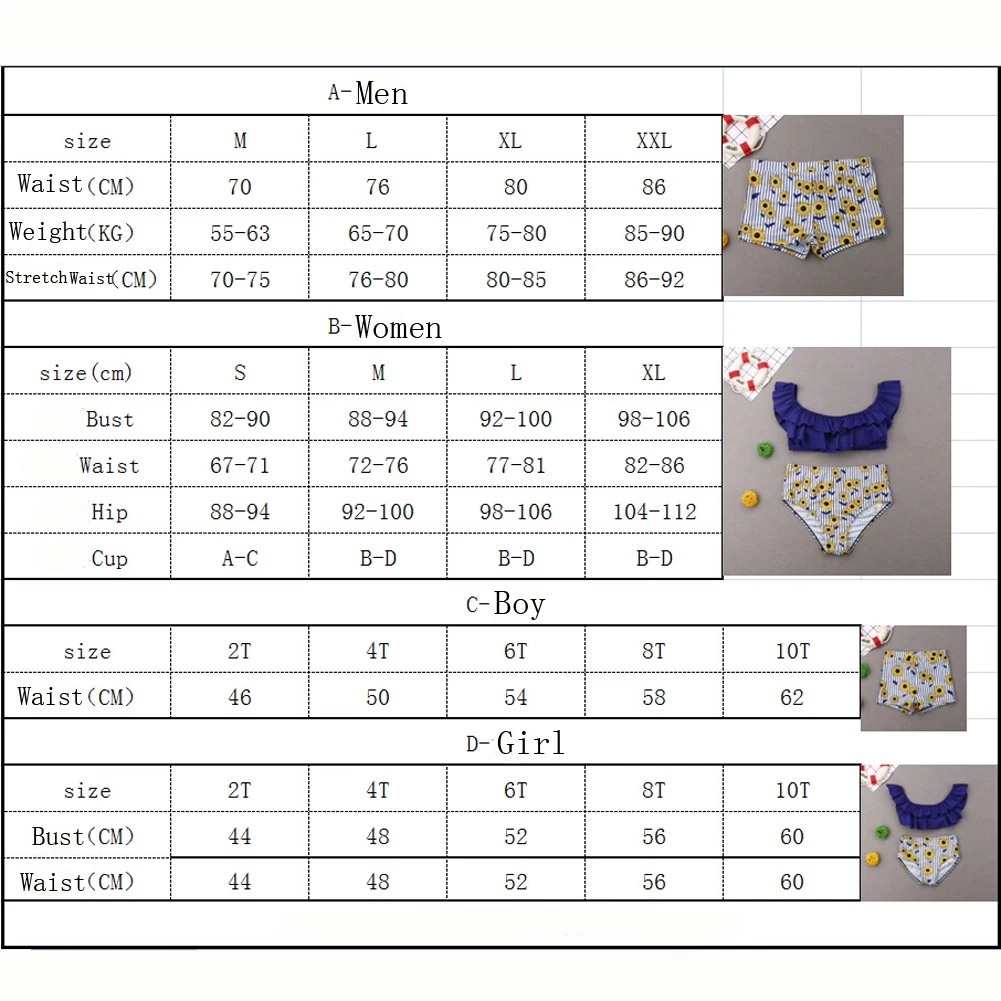 Модный стильный семейный купальник-бикини для мамы, папы, девочек и мальчиков, купальный костюм