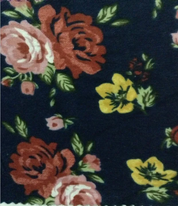 Цифровая термопечать цветной цветок полиэстер спандекс ткань эластичный и