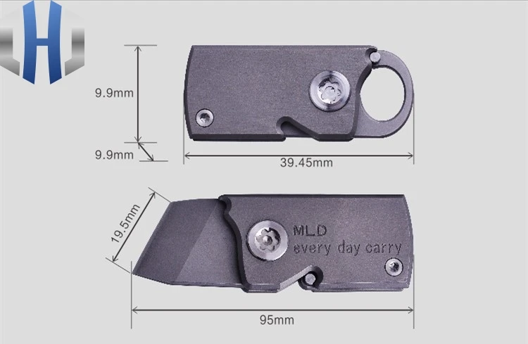 Заказной карманный мини-брелок складной нож M390 цвет Экспресс из коробки бумажный Нож EDC Открытый нож