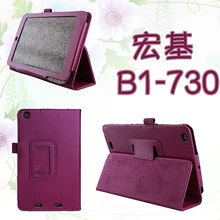 ocube Luxury 2-Folder Litchi Grain PU Protective Shell Leather Cases Cover For Acer Iconia one B1-730 B1-730HD 7″Tablet