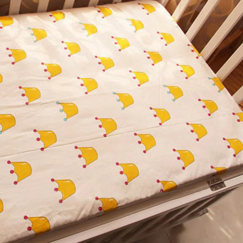Muslin Cotton Baby Bedding Sets Crib Bed Sheets Newborn Baby Bed Bedspreads For Toddler Infant Customizable Drop Shipping - Цвет: Style 18