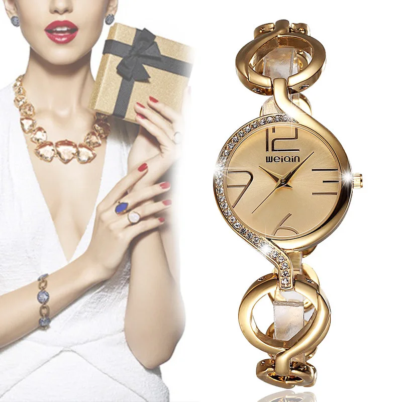 New Ladies Fashion Hollow Bracelet Band Watch Imported Quartz Movement Simple Big Number Dial | Наручные часы