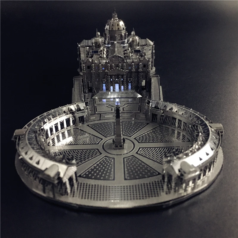 Najtaniej MMZ MODEL NANYUAN 3D metalowy zestaw modeli do składania 11000 STPETER S bazylika montaż Model DIY 3D Laser Cut Model puzzle zabawki dla dorosłych