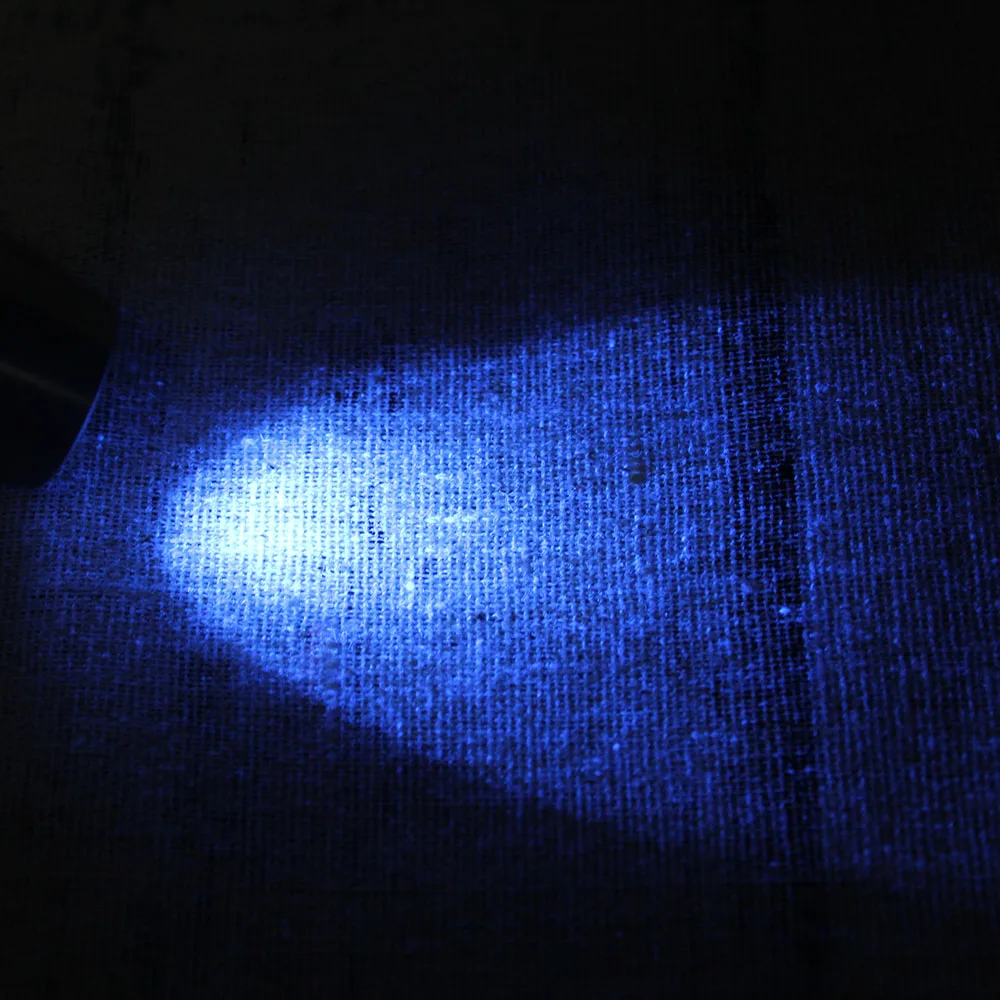  Six lights USB Rechargeable Expert Jade Flashlight with Small Head Attachment Blue Red LEDs Gem Tor - 33014216973